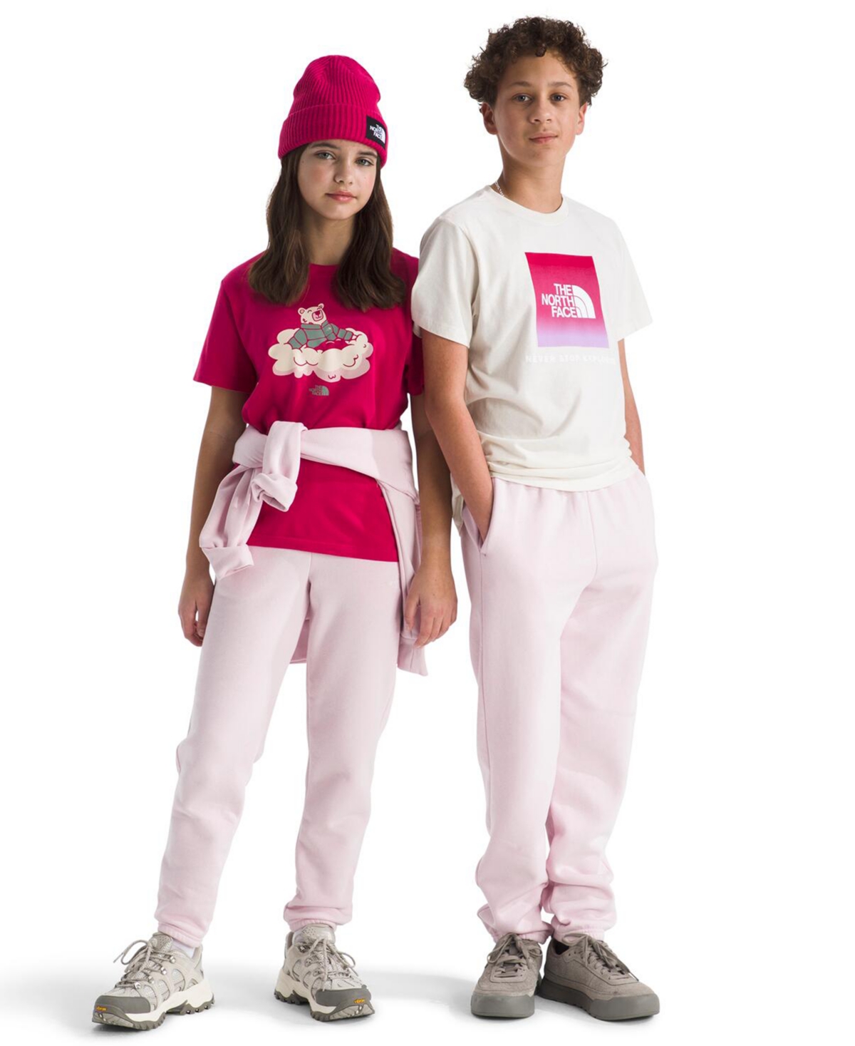 The North Face Big Girls Evolution Jogger Pants In Pink