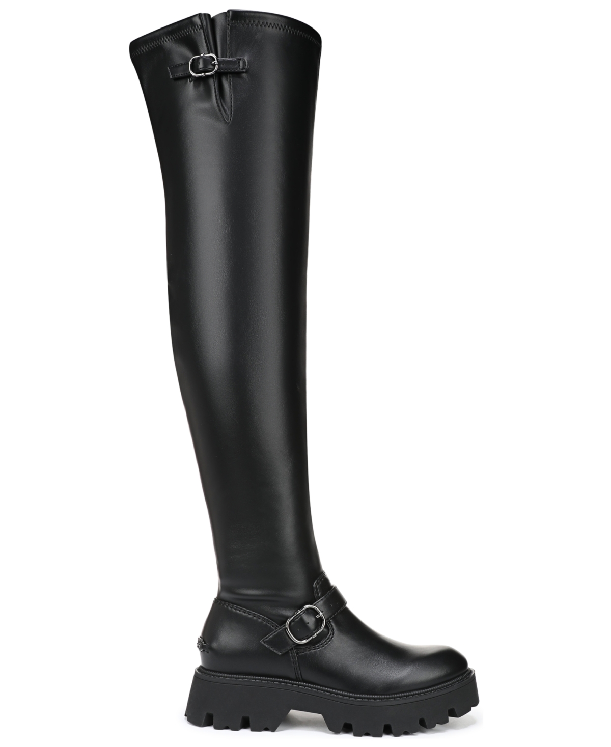 Circus Ny By Sam Edelman Women's Pace Buckled Over-the-knee Lug Boots In Black
