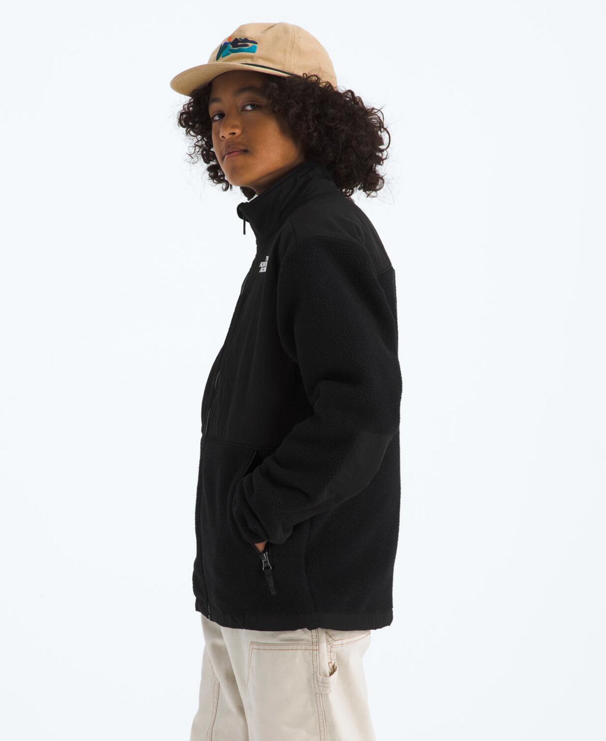 The North Face Big Boys Denali Warm Fleece Jacket In Black