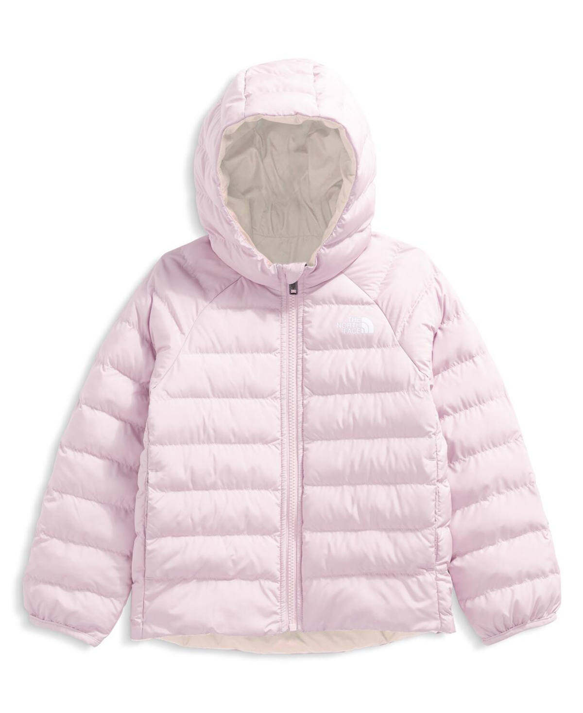 The North Face Toddler And Little Girls Perrito Reversible Hooded Jacket In Pink