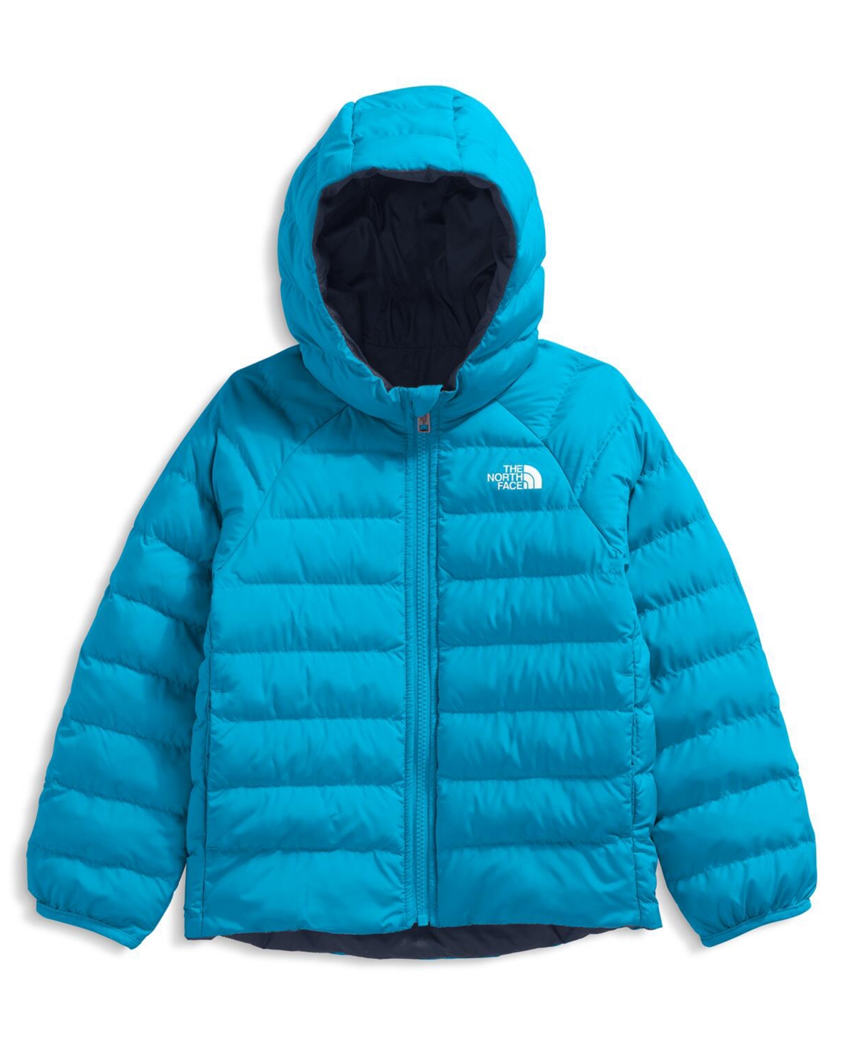 The North Face Dusk Blue Kid's Reversible Perrito Shell Jacket In Blue