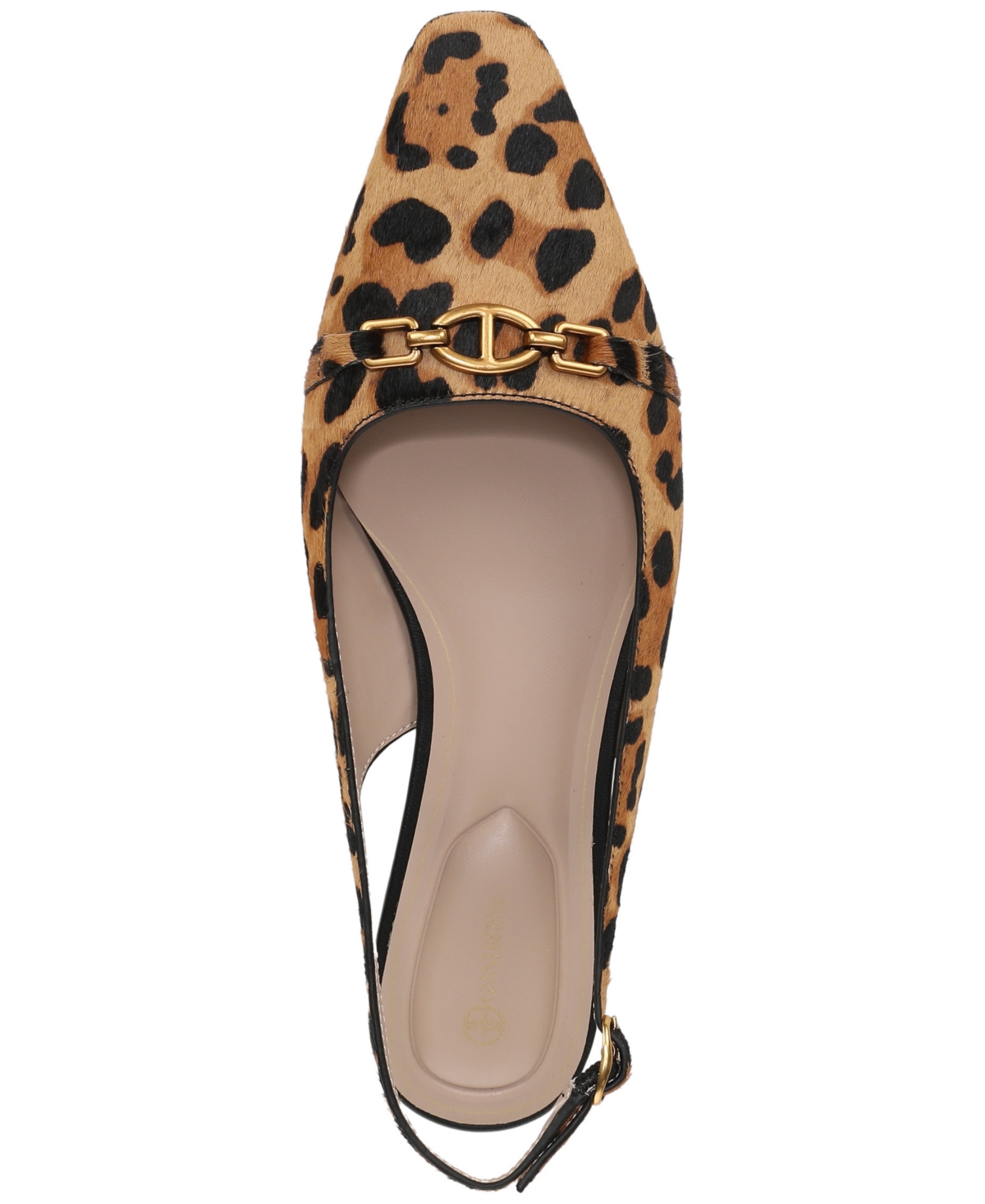 Giani Bernini Women's Ginna Snip Toe Slingback Flats, Created For Macy's In Brown