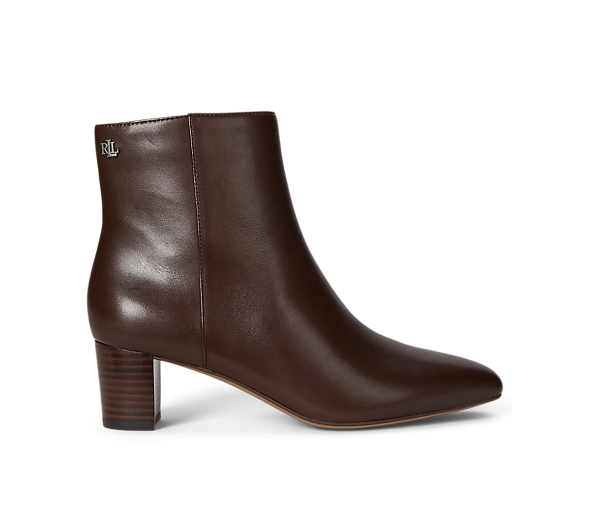 Ralph Lauren Women's Demi Burnished Leather Booties In Brown