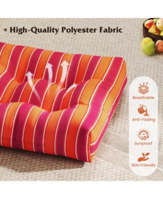 Set of 4 21'' x 21'' Chair Seat Cushion Pads Patio