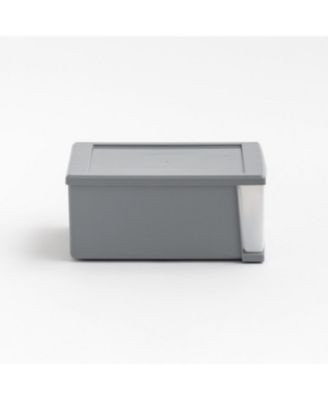 6.5 Quart Gray Stackable Drawer, 5 Pack