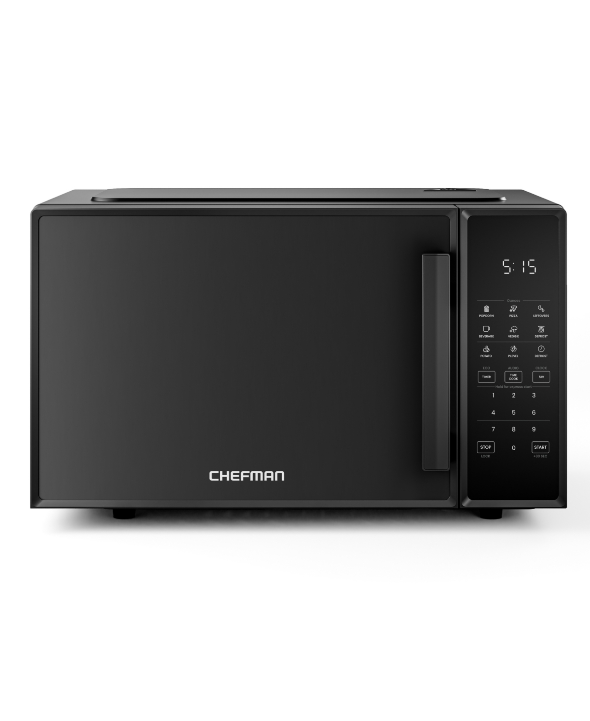 Chefman Countertop 0.9 Cu. Ft. Microwave Oven In Black