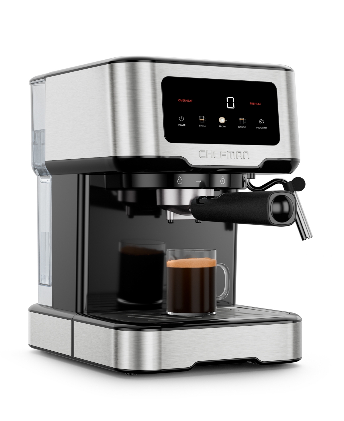 Chefman Craft Brew Espresso Machine In Silver