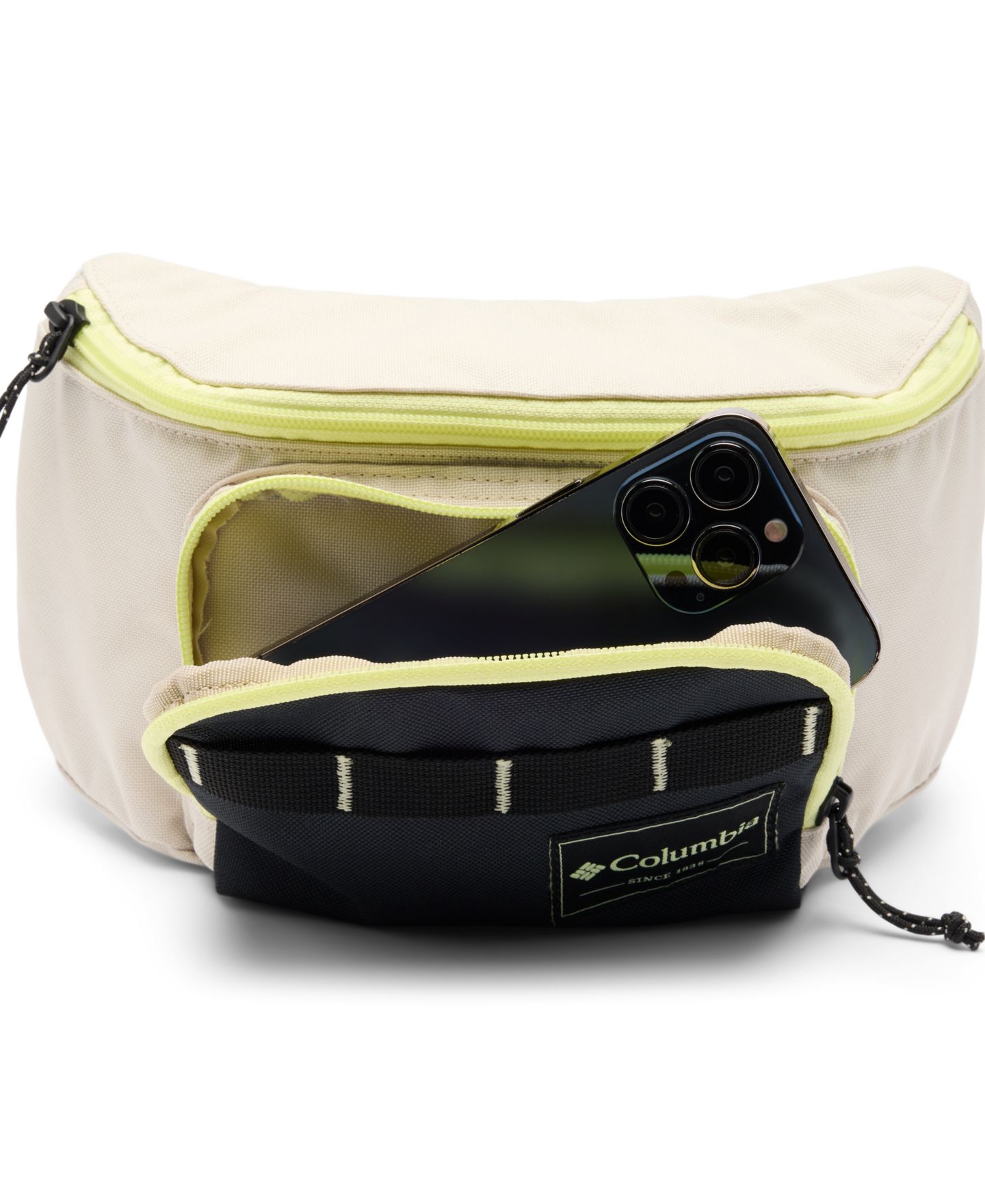 Мужская сумка Columbia Zigzag Hip Pack, цвет: Серо-бежевый / Чёрный — фото 3