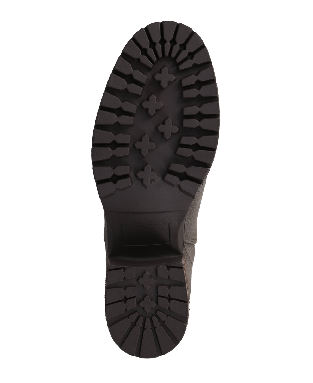 Mia Jody Ribbed Lug Sole Chelsea Boot In Brown