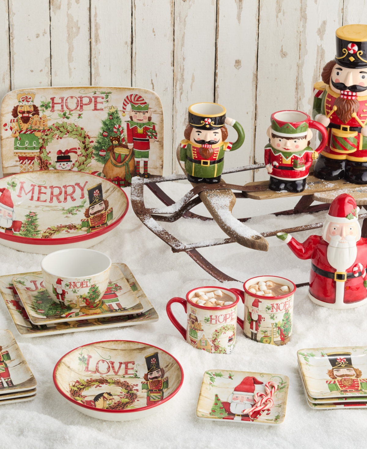 Certified International Nutcracker Parade Serving Bowl In Multi
