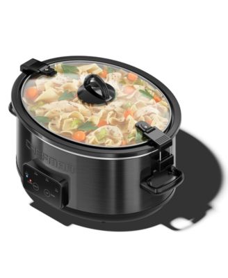 Easy-Set 6 Quart Digital Slow Cooker with Locking Lid