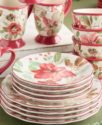 Winter Blooms Dessert Plates, Set of 4