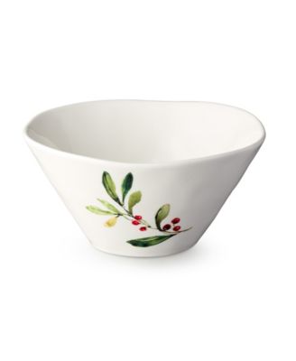 Holly Vines Ice Cream Bowls, Set of 4