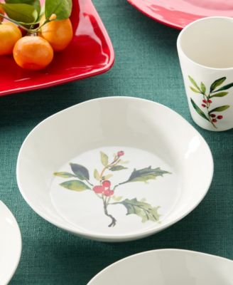 Holly Vines Dinner Bowls, Set of 4