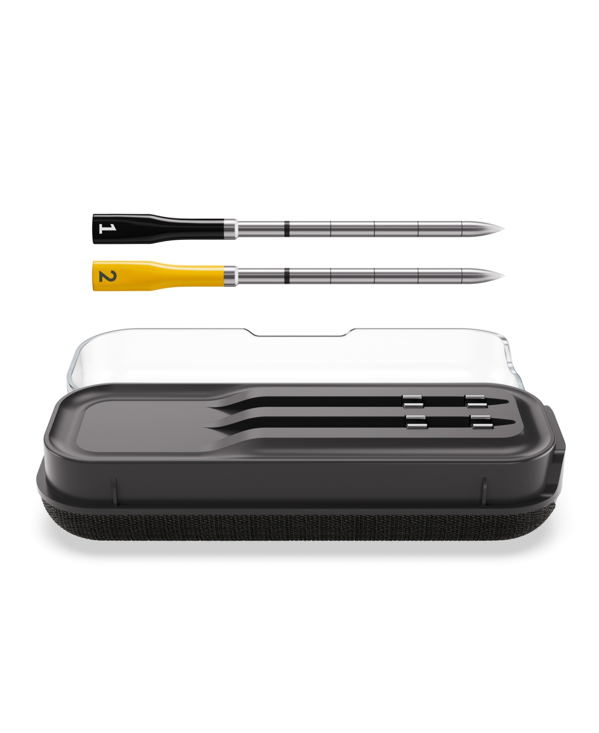 Chefman Chef Iq Sense Smart Thermometer, 2 Temperature Probes In Gray