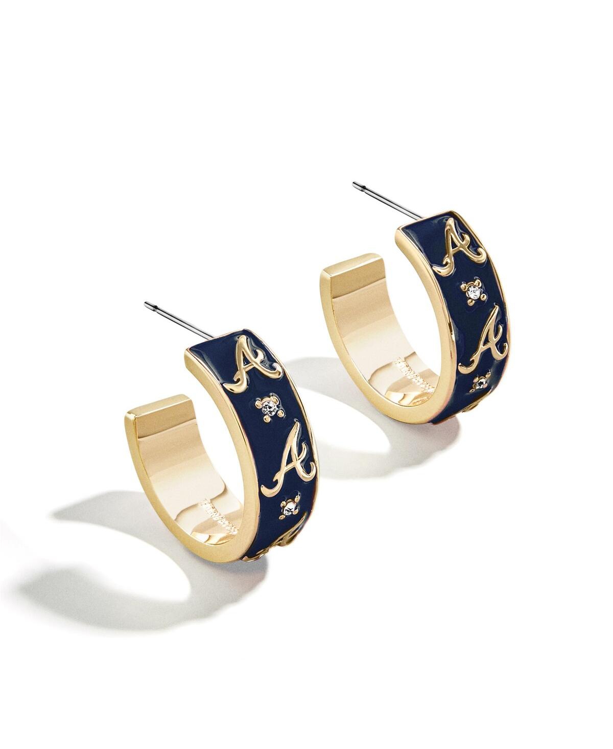 Wear By Erin Andrews x BaubleBar Atlanta Braves Enamel Hoop Earrings
