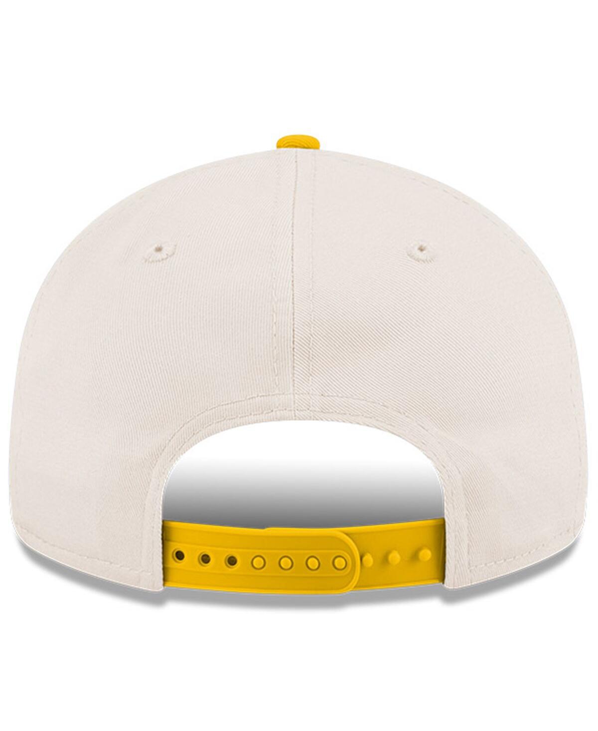 New Era Men's Cream/gold Los Angeles Chargers Charger Power Retro Crown 9fifty Adjustable Hat In Multi