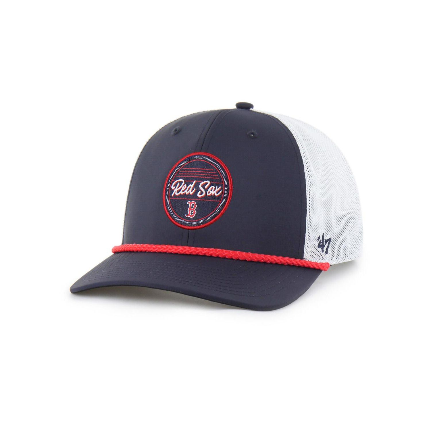 Men's Navy/White Boston Red Sox Fairway Trucker Adjustable Hat