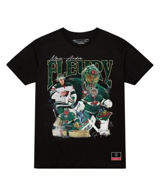 Men's Marc-Andre Fleury Black Minnesota Wild Collage T-Shirt
