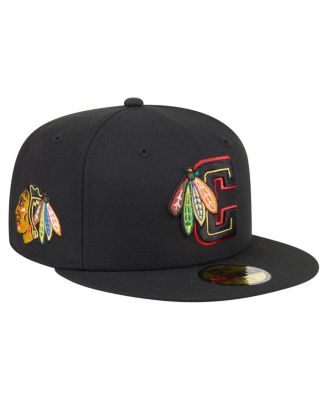 New Era - Men's Black Chicago Blackhawks Deceptor 59FIFTY Fitted Hat