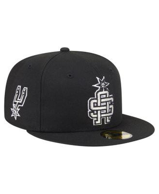 New Era - Men's Black San Antonio Spurs 59FIFTY Fitted Hat