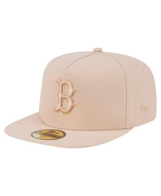 New Era - Men's Light Beige Boston Red Sox Color Pack A-Frame 59FIFTY Fitted Hat