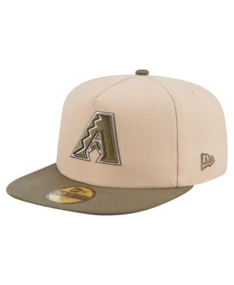 New Era - Men's Light Beige/Olive Arizona Diamondbacks Two-Tone Color Pack A-Frame 59FIFTY Fitted Hat
