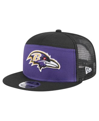 New Era - Men's Purple/Black Baltimore Ravens Outdoor Split Panel 9FIFTY Snapback Hat