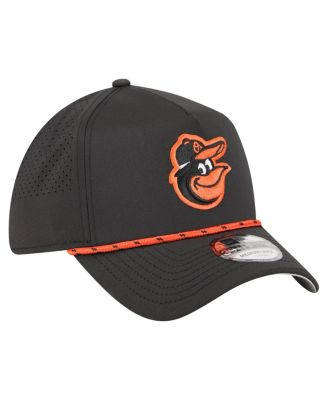 Men's Black Baltimore Orioles 39THIRTY A-Frame Perforated Flex Hat