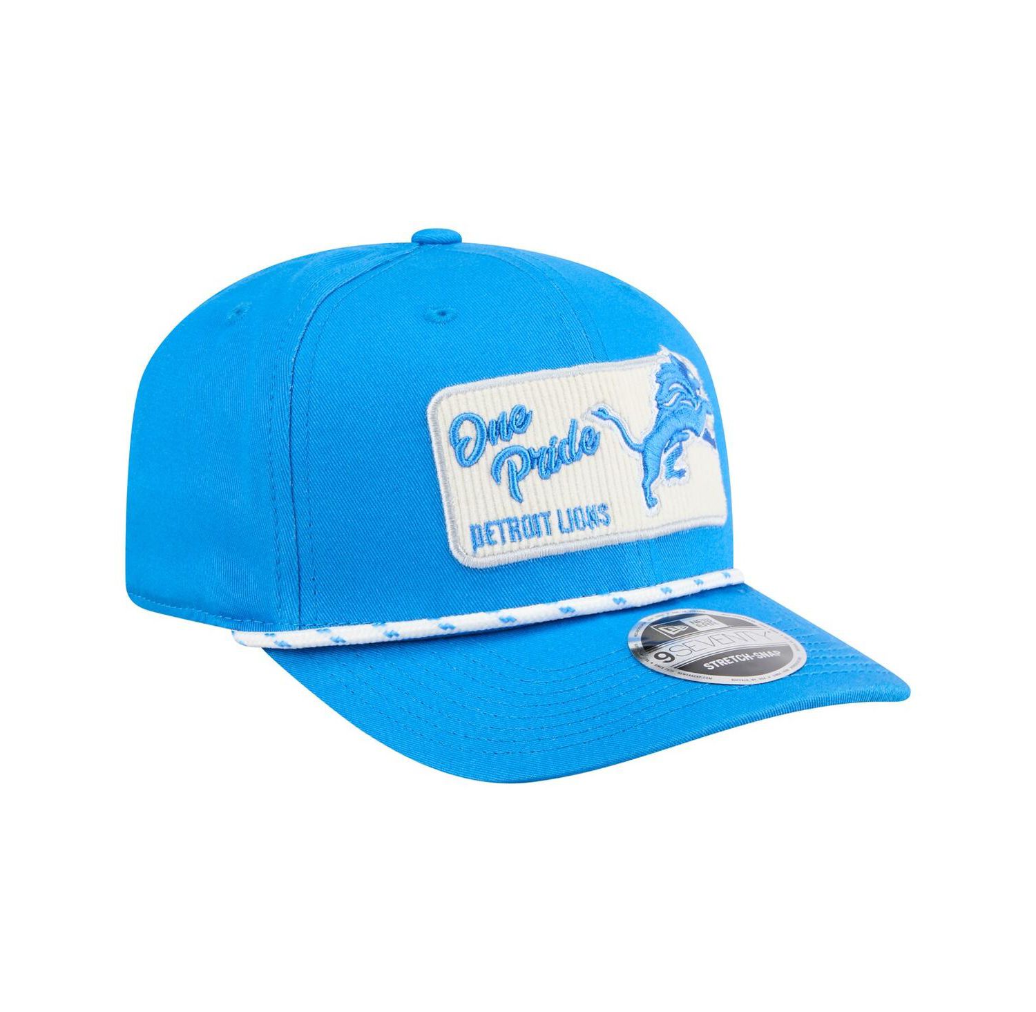 Men's Blue Detroit Lions Chant 9SEVENTY Stretch-Snap Hat
