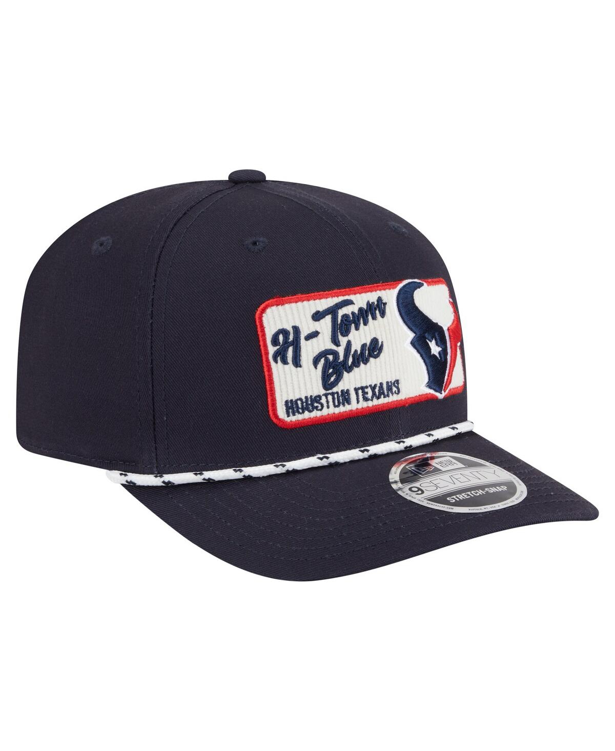 New Era Men's Navy Houston Texans Chant 9seventy Stretch-snap Hat In Blue