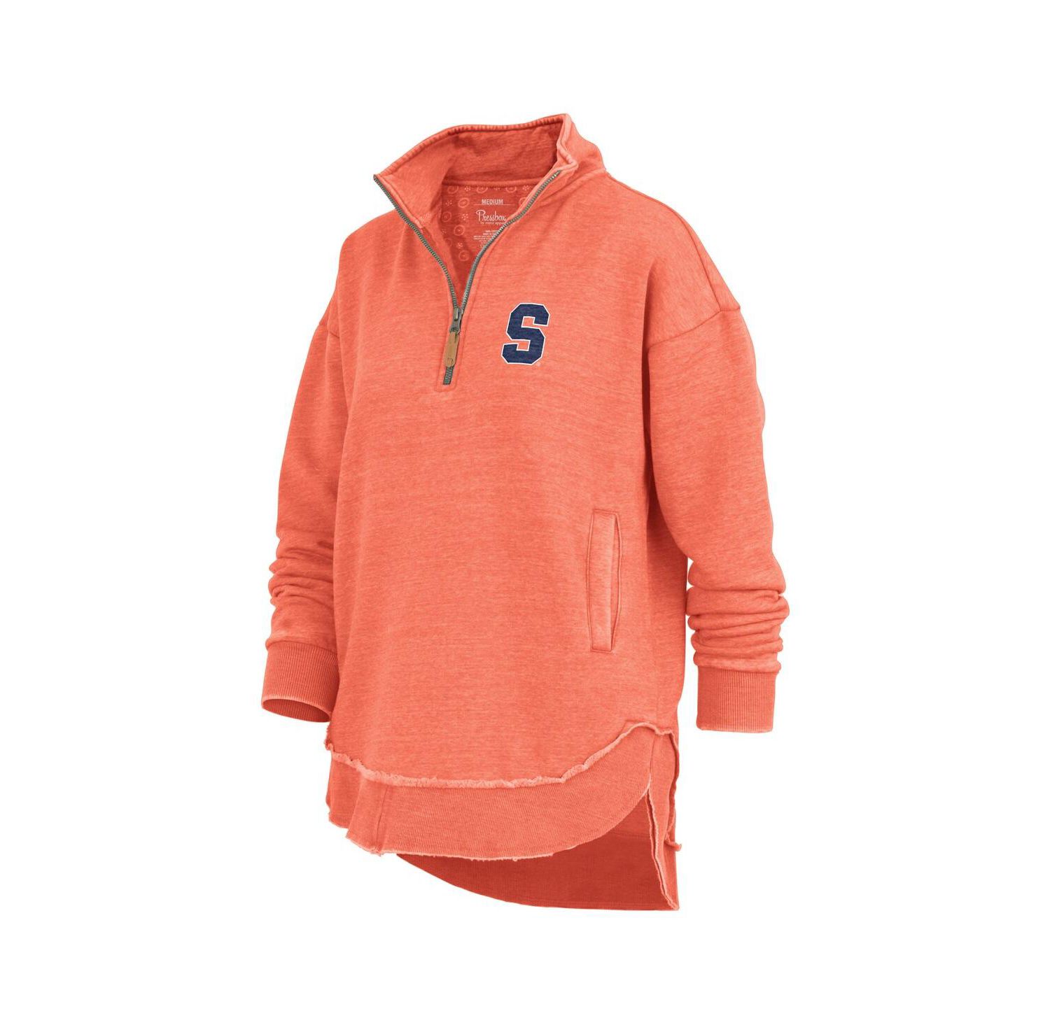 Women's Orange Syracuse Orange Northfork Sojourn Poncho Quarter-Zip Sweatshirt