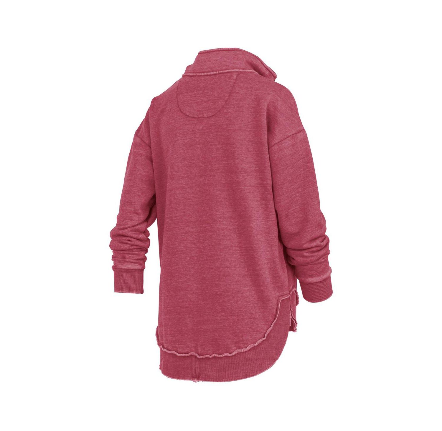 Women's Crimson Indiana Hoosiers Northfork Sojourn Poncho Quarter-Zip Sweatshirt