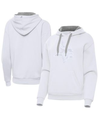 Antigua - Women's White Minnesota Vikings Victory Pullover Hoodie