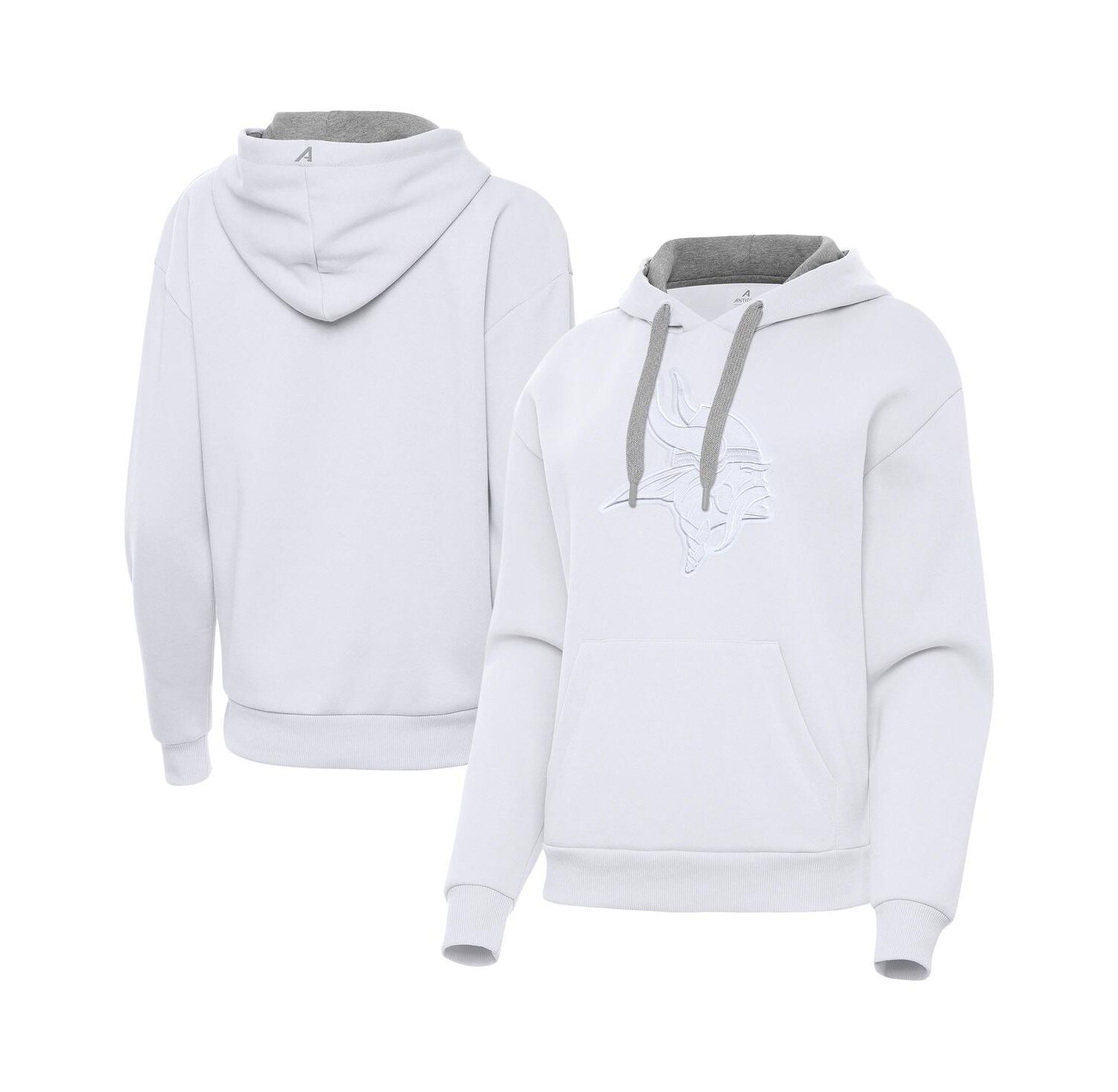 Women's White Minnesota Vikings Victory Pullover Hoodie