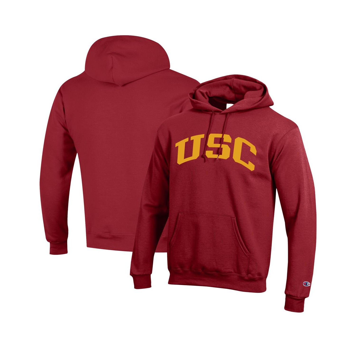 Men's Cardinal USC Trojans Basic Arch Fleece Pullover Hoodie