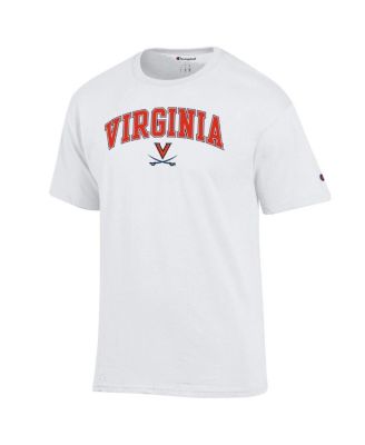 Men's White Virginia Cavaliers Arched Logo T-Shirt