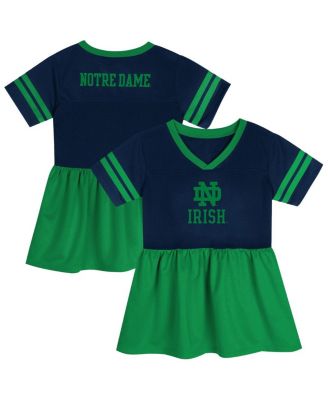Outerstuff - Toddler Navy/Green Notre Dame Fighting Irish Stadium Lights Fashion Jersey Dress