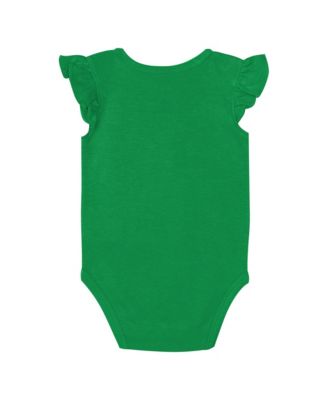 Baby Boys and Girls 2-Piece Navy/Green Notre Dame Fighting Irish Little Sunshine Bodysuit Set
