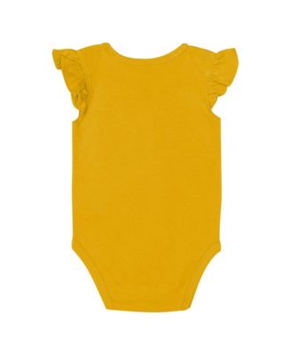 Baby Boys and Girls 2-Piece Green/Yellow Oregon Ducks Little Sunshine Bodysuit Set