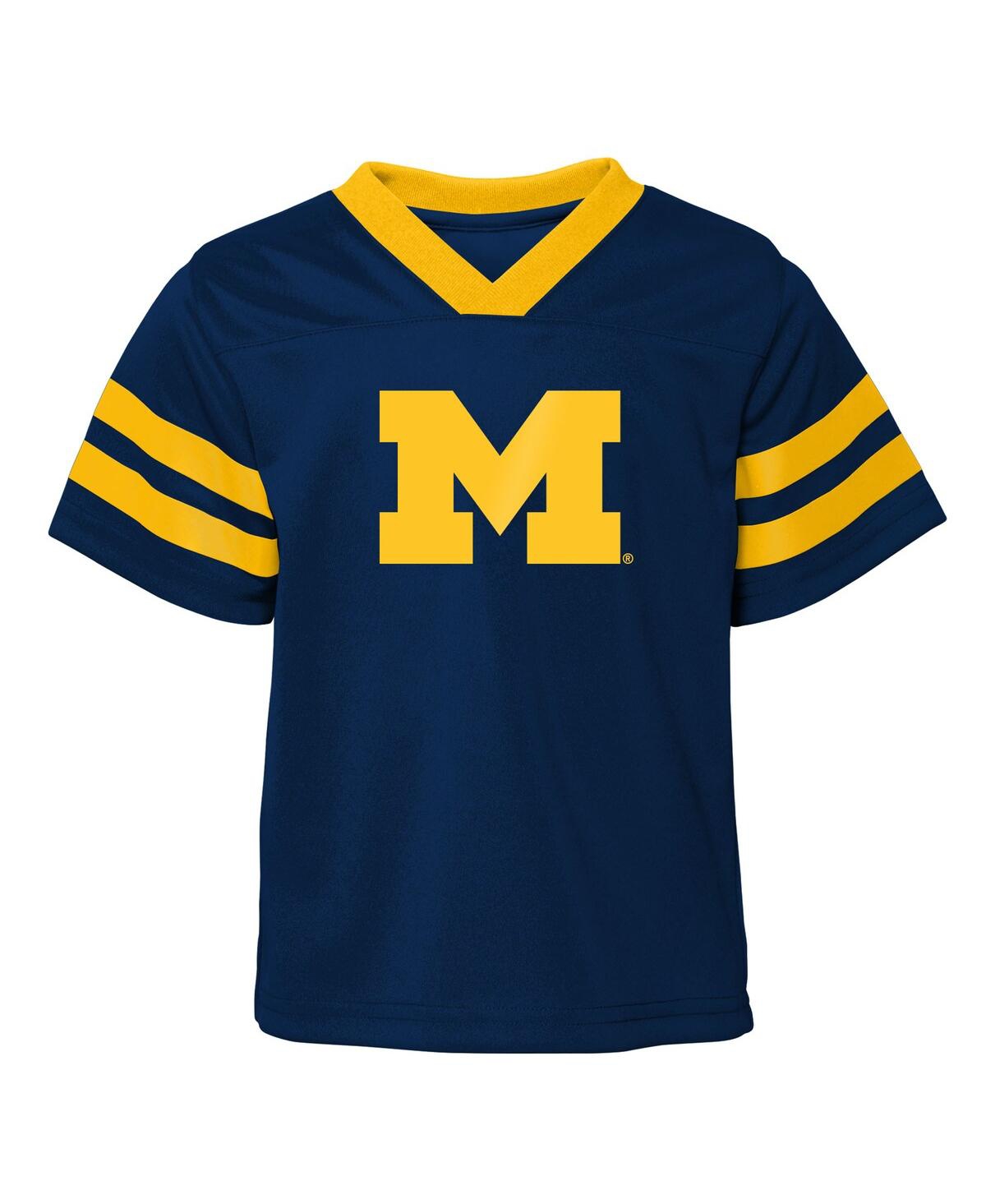 Outerstuff Big Boys And Girls 2-piece Navy Michigan Wolverines Red Zone Two-piece Top And Pants Set In Blue
