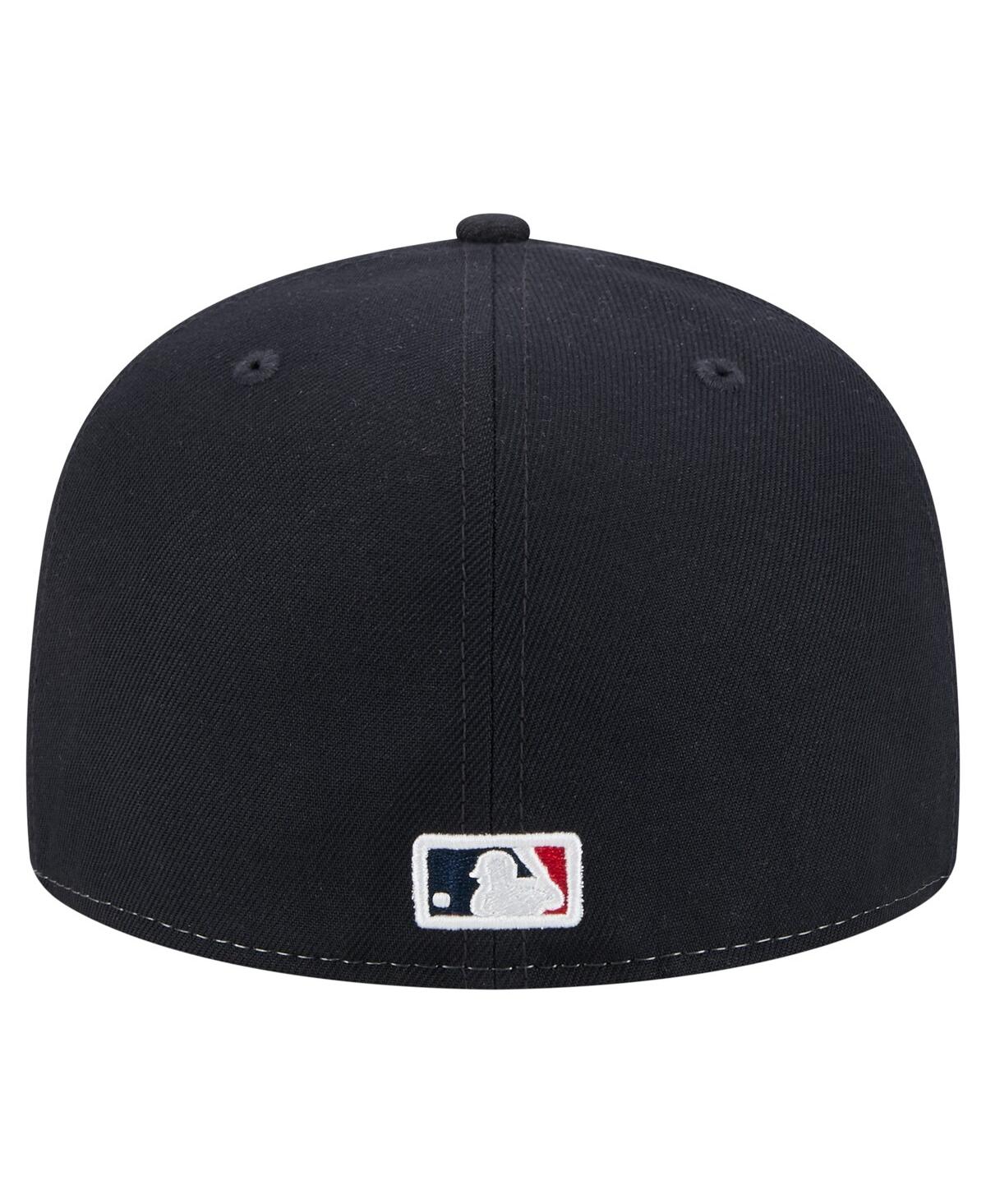 New Era Men's White/navy Boston Red Sox Repeat 59fifty Fitted Hat In Multi