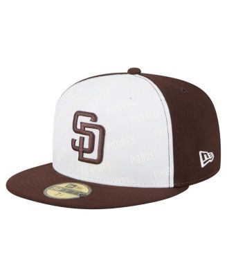 New Era - Men's White/Brown San Diego Padres Repeat 59FIFTY Fitted Hat