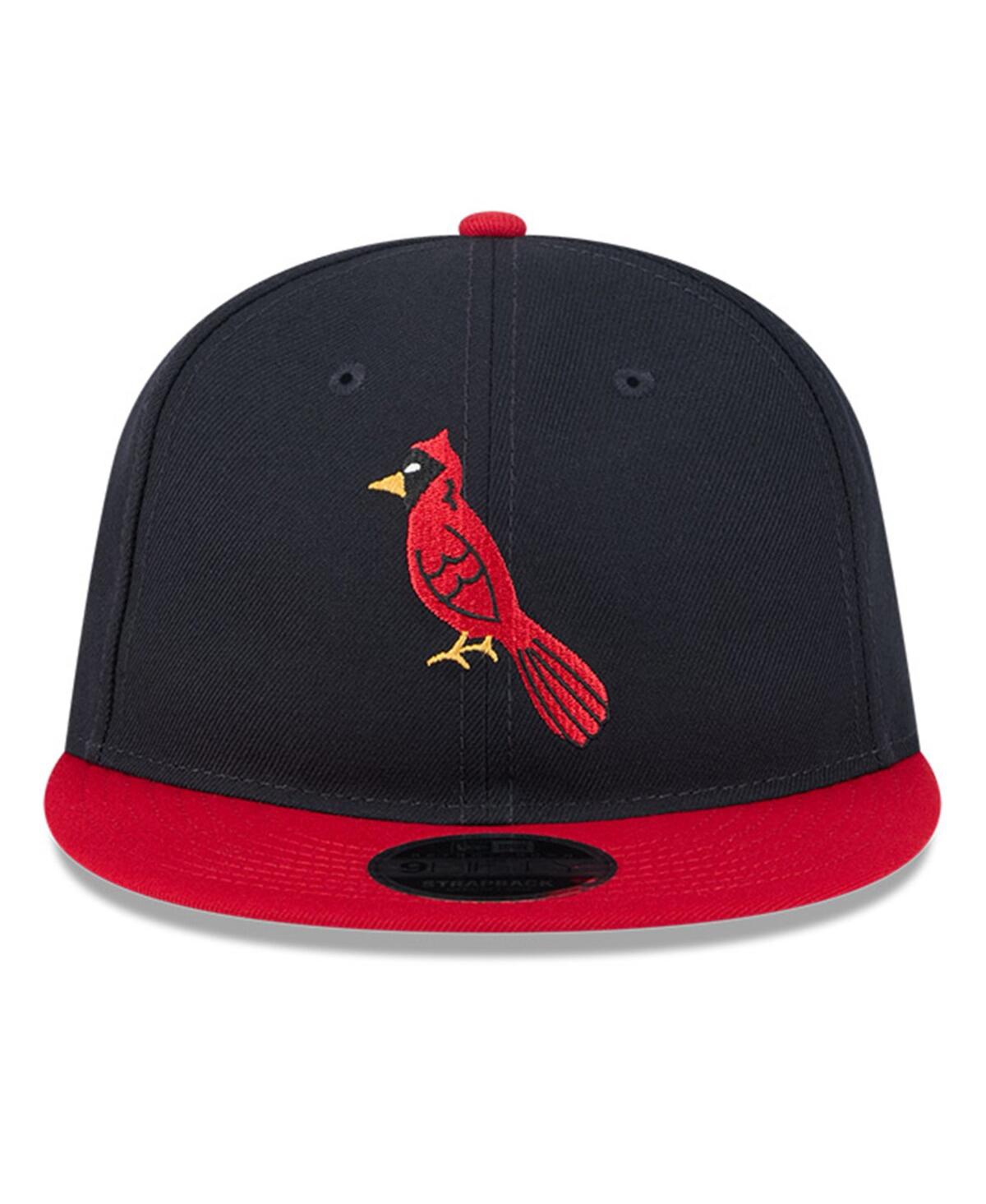 New Era Men's Navy/red St. Louis Cardinals Baseball Hall Of Fame Retro Crown 9fifty Adjustable Hat In Multi