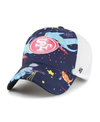 '47 Brand - Big Boys and Girls Navy San Francisco 49ers Space Dino Adjustable Trucker Hat