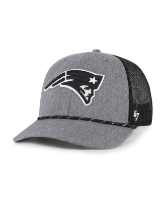 '47 Brand - Men's Heather Charcoal New England Patriots Carbon Rope Trucker Adjustable Hat
