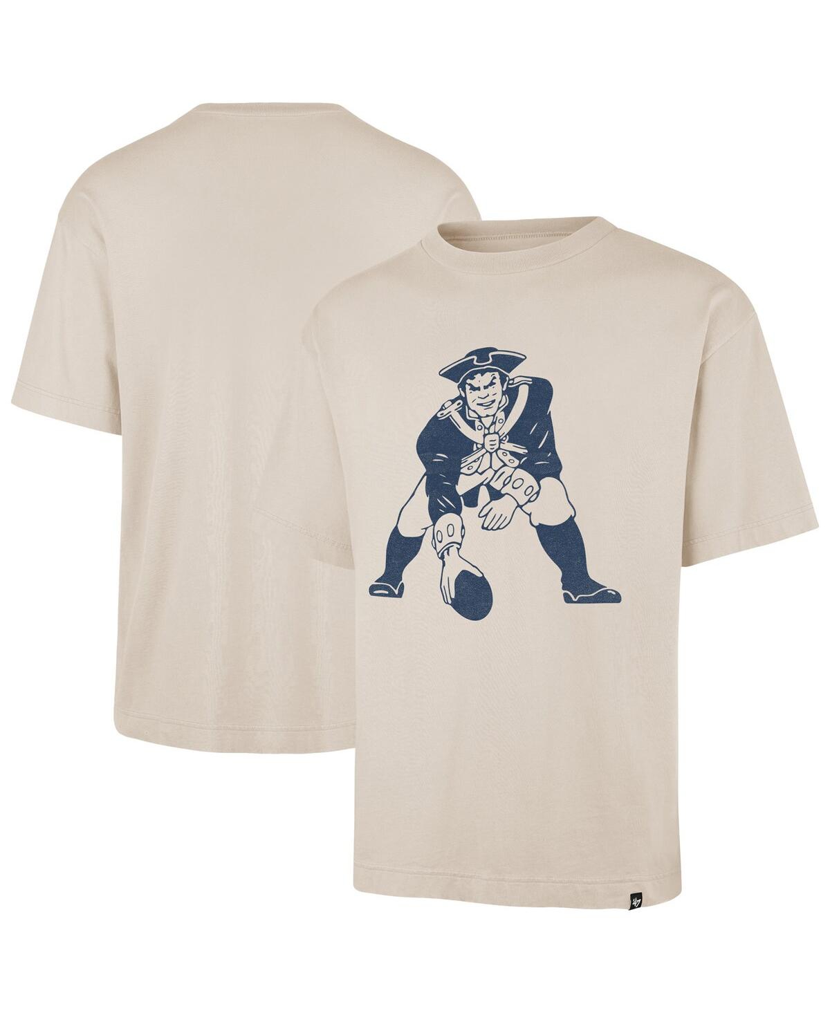 47 Brand Men's Tan New England Patriots Bouldering Imprint Ravine Foundation Throwback T-shirt In Brown