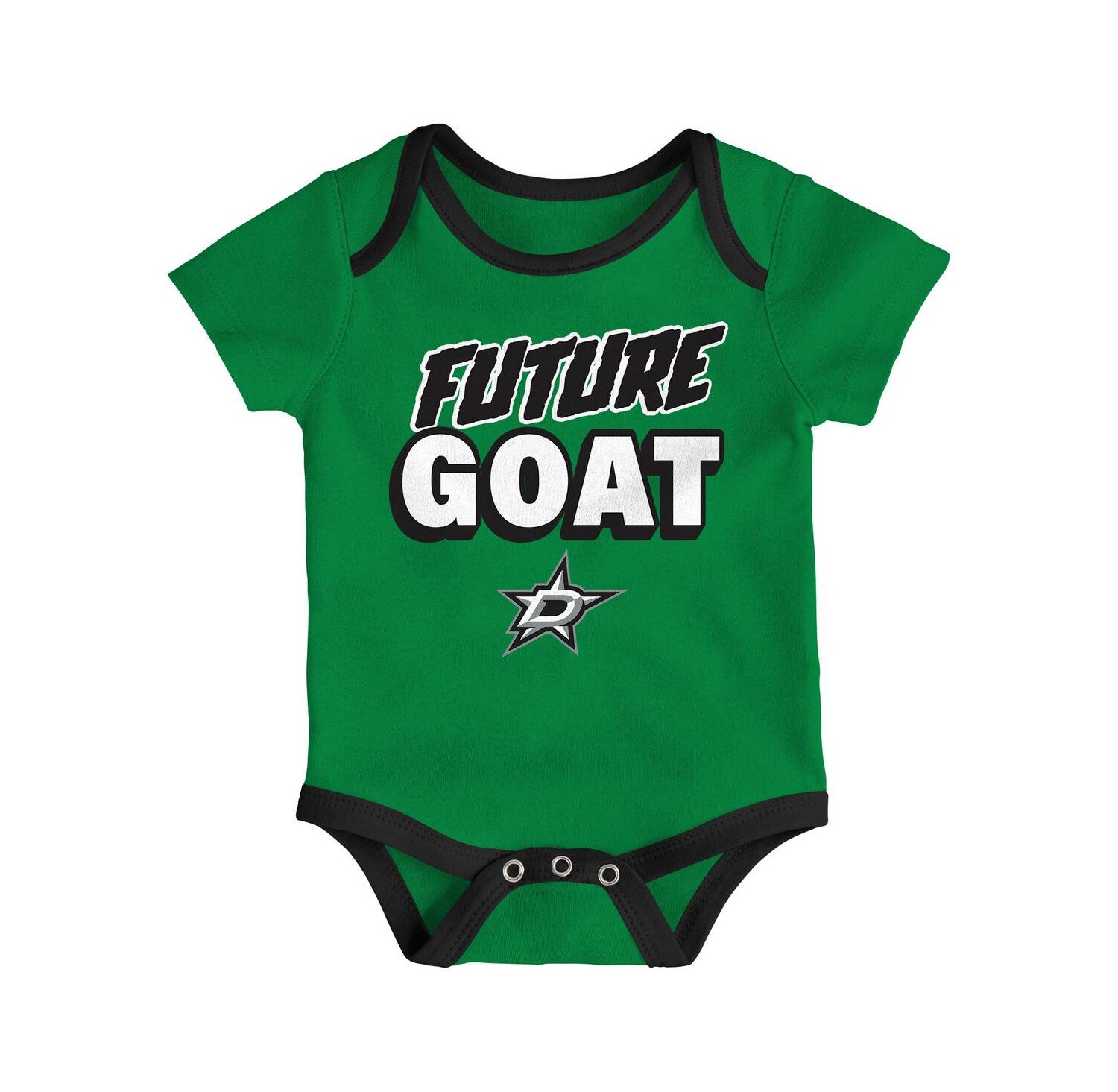 Baby Boys and Girls 3-Pack Dallas Stars Loyal Buddies Bodysuit Set