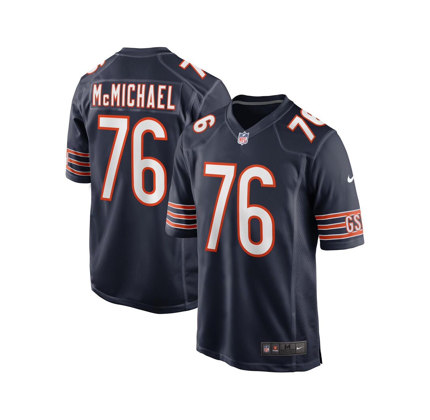 Men's Steve McMichael Navy Chicago Bears Retired Player Game Jersey