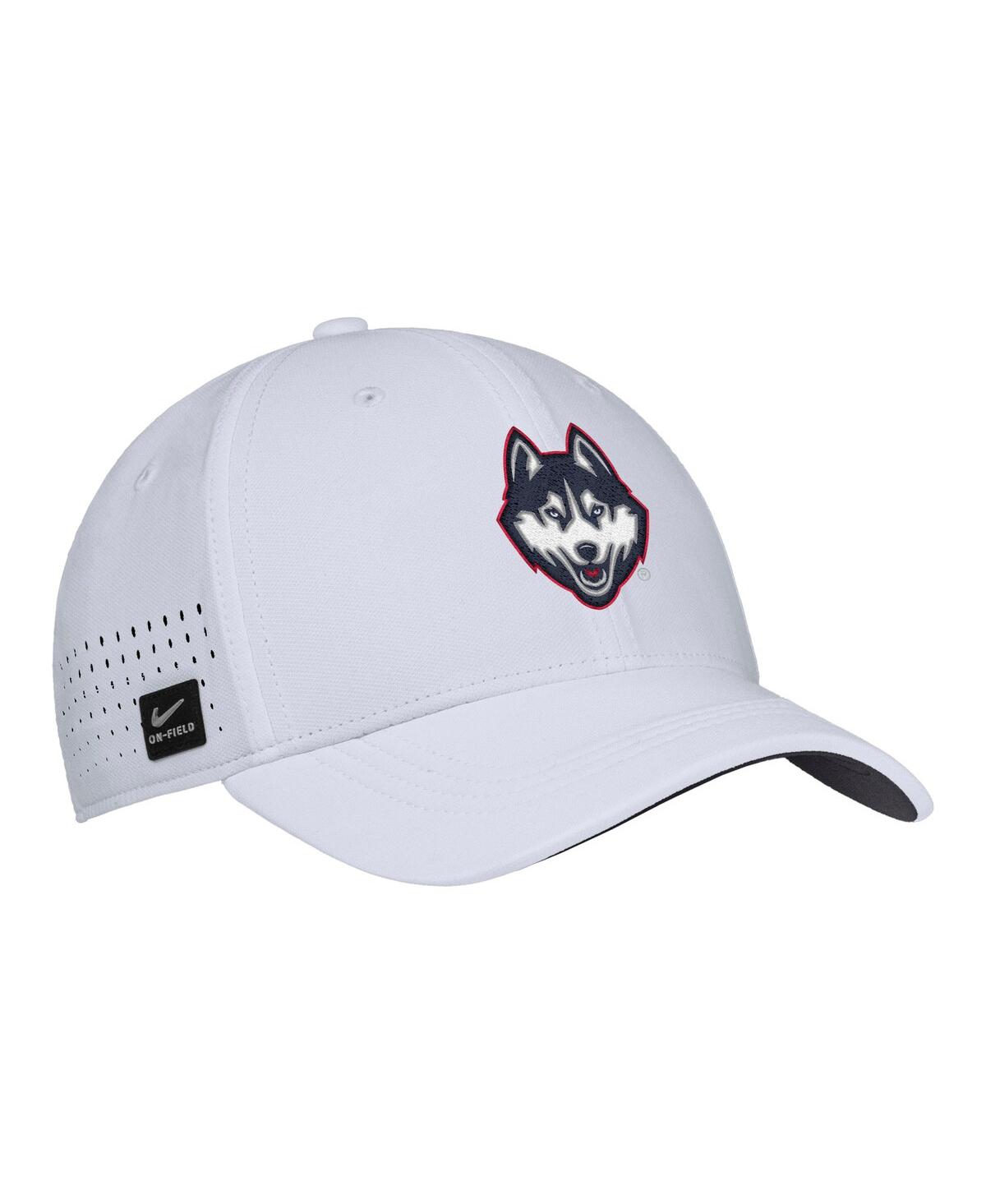 Nike Men's White Uconn Huskies 2025â On-field Performance Flex Hat